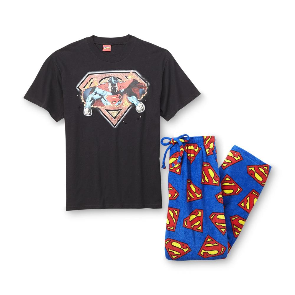 DC Comics Men's Short-Sleeve Pajamas