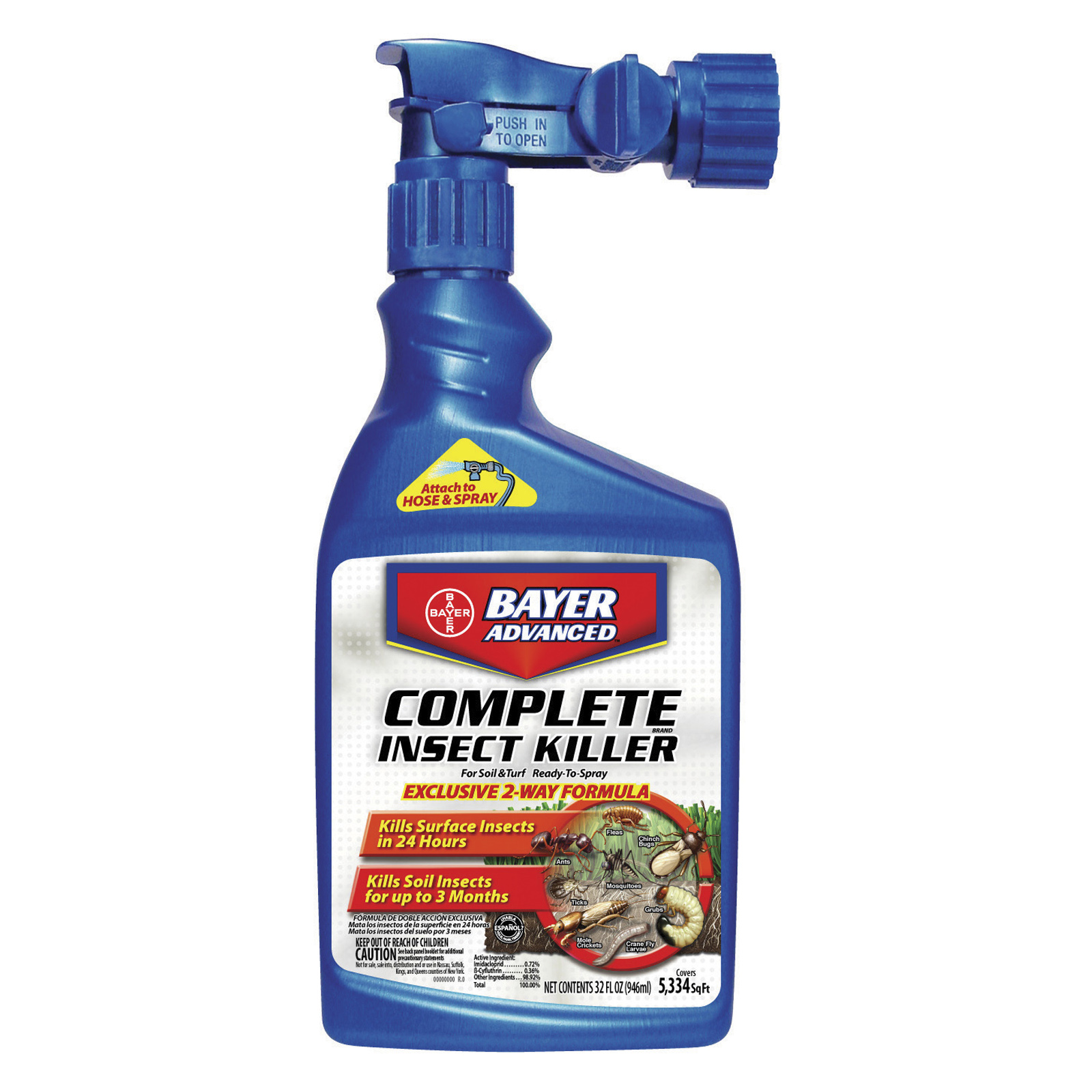 Bayer BAY700280B 32oz Complete Insect Killer For Lawns RTS
