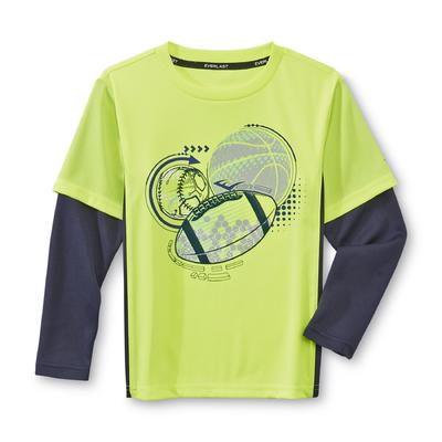 Everlast&reg; Boy's Long-Sleeve Performance T-Shirt - Sports