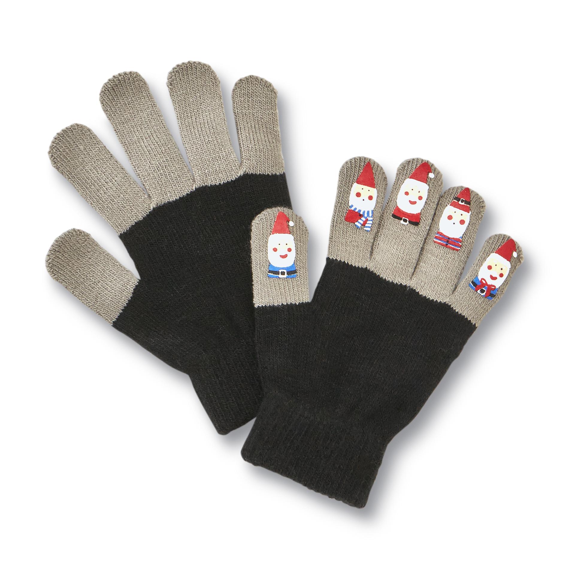 Joe Boxer Junior's Graphic Stretch Gloves - Christmas Elves