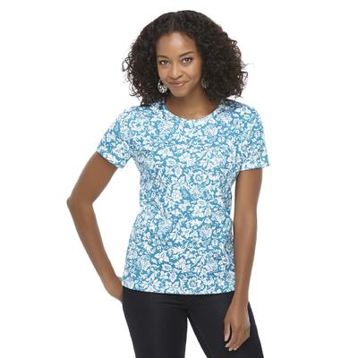 Laura Scott Women's Short-Sleeve T-Shirt - Floral Print