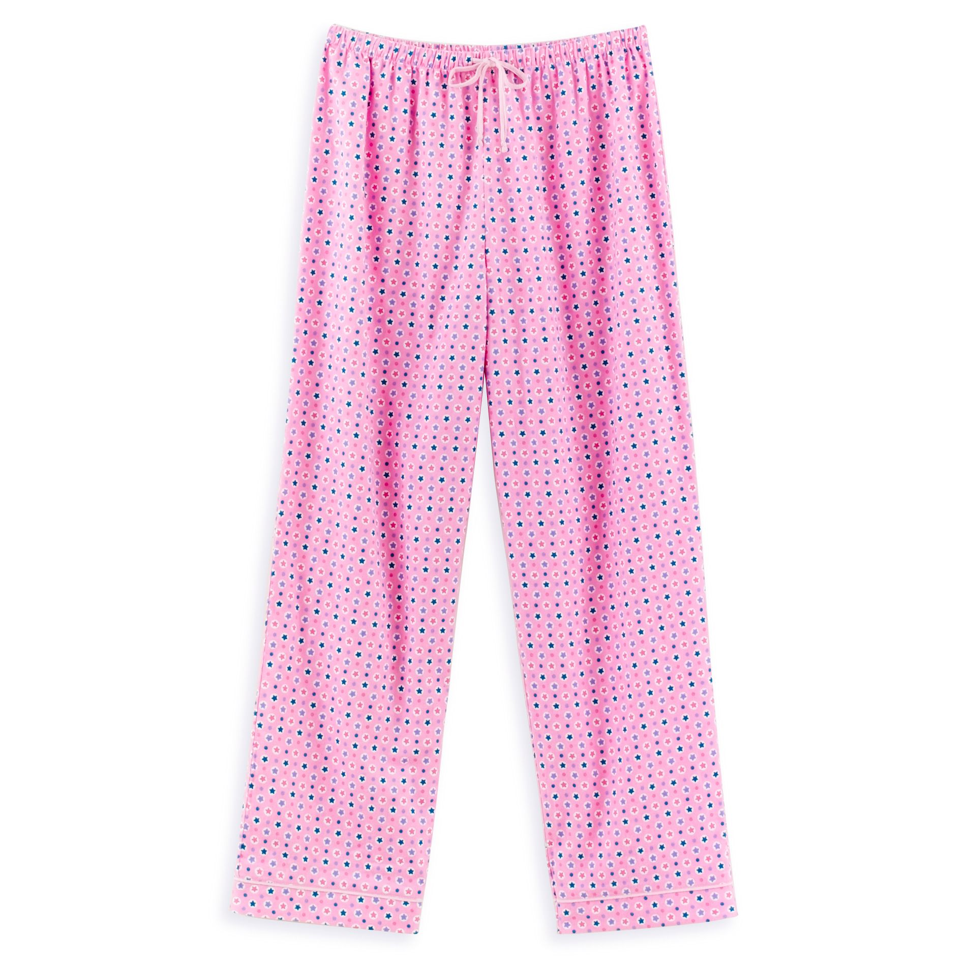 Classic Elements Print Flannel Pant With Solid Trim
