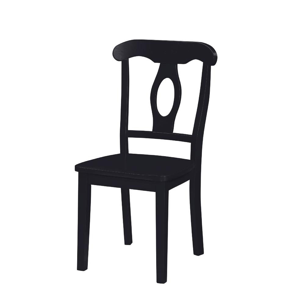 Dorel Home Furnishings Aubrey 5piece Black Traditional Height Pedestal