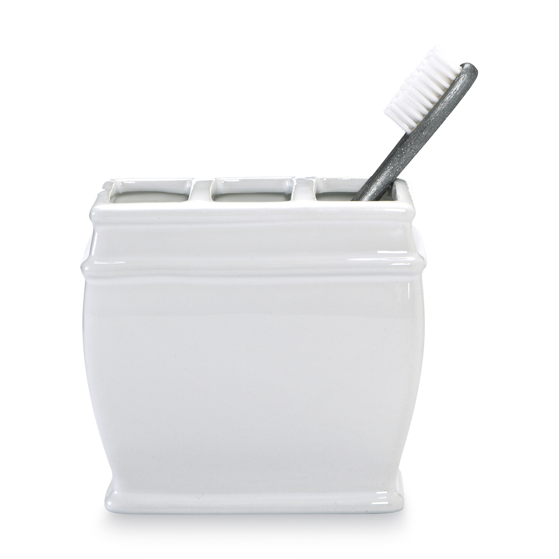 Cannon Toothbrush Holder White