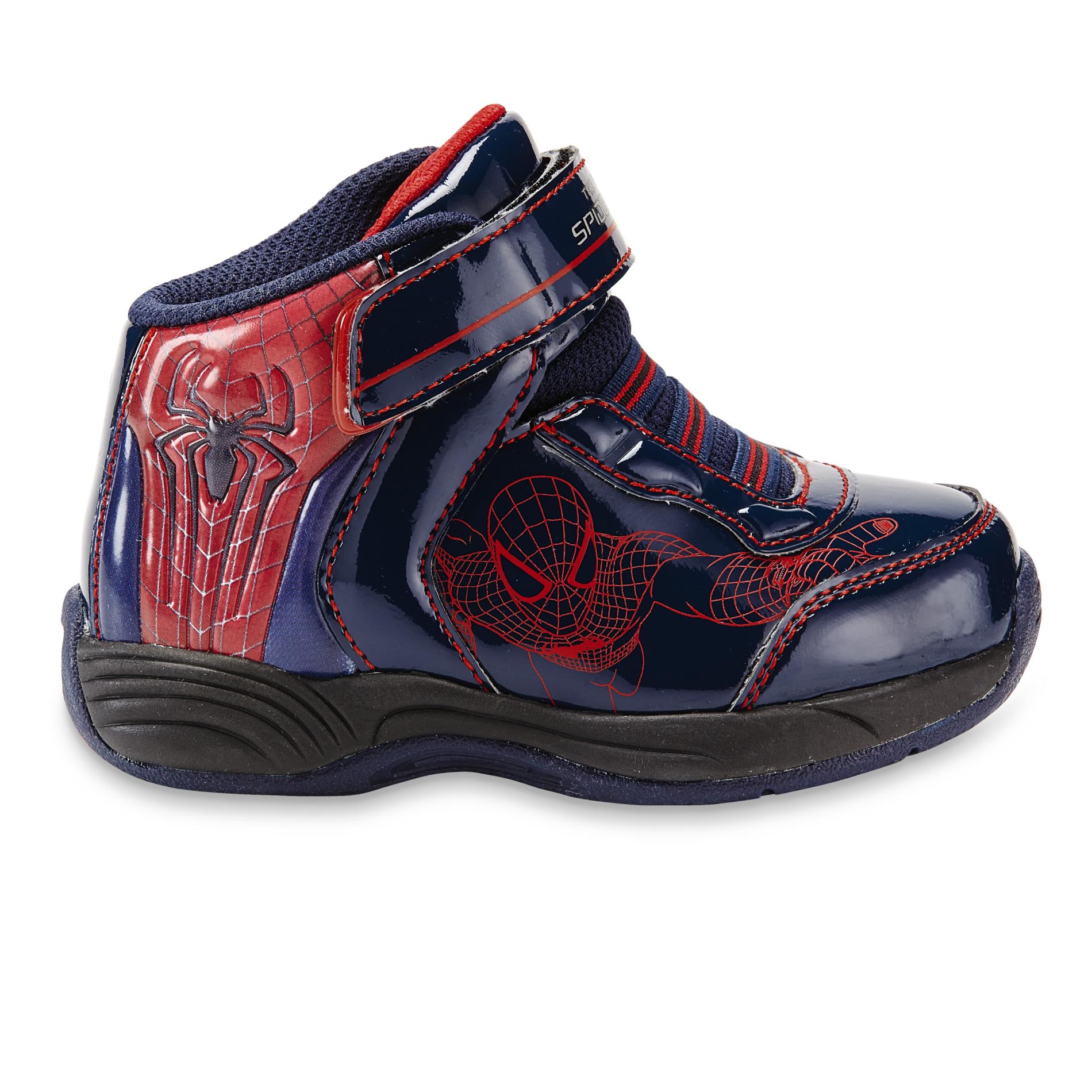 Marvel Spider-Man Toddler Boy's High-Top Basketball Shoe - Blue/Red