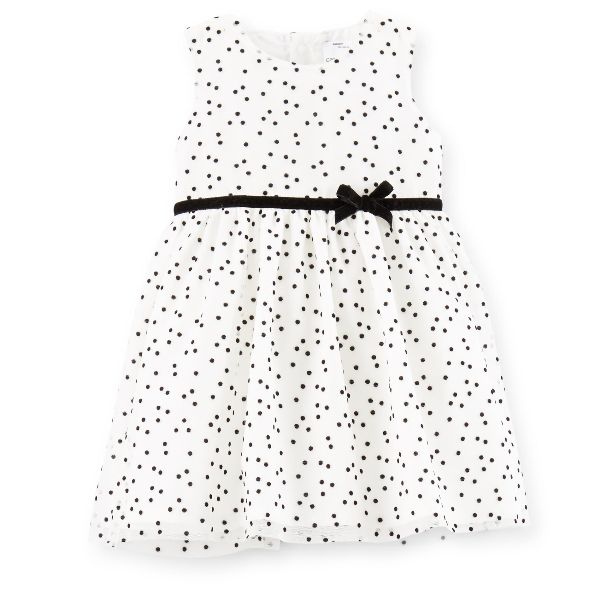 Carter's Newborn & Infant Girl's Sleeveless Party Dress - Dots