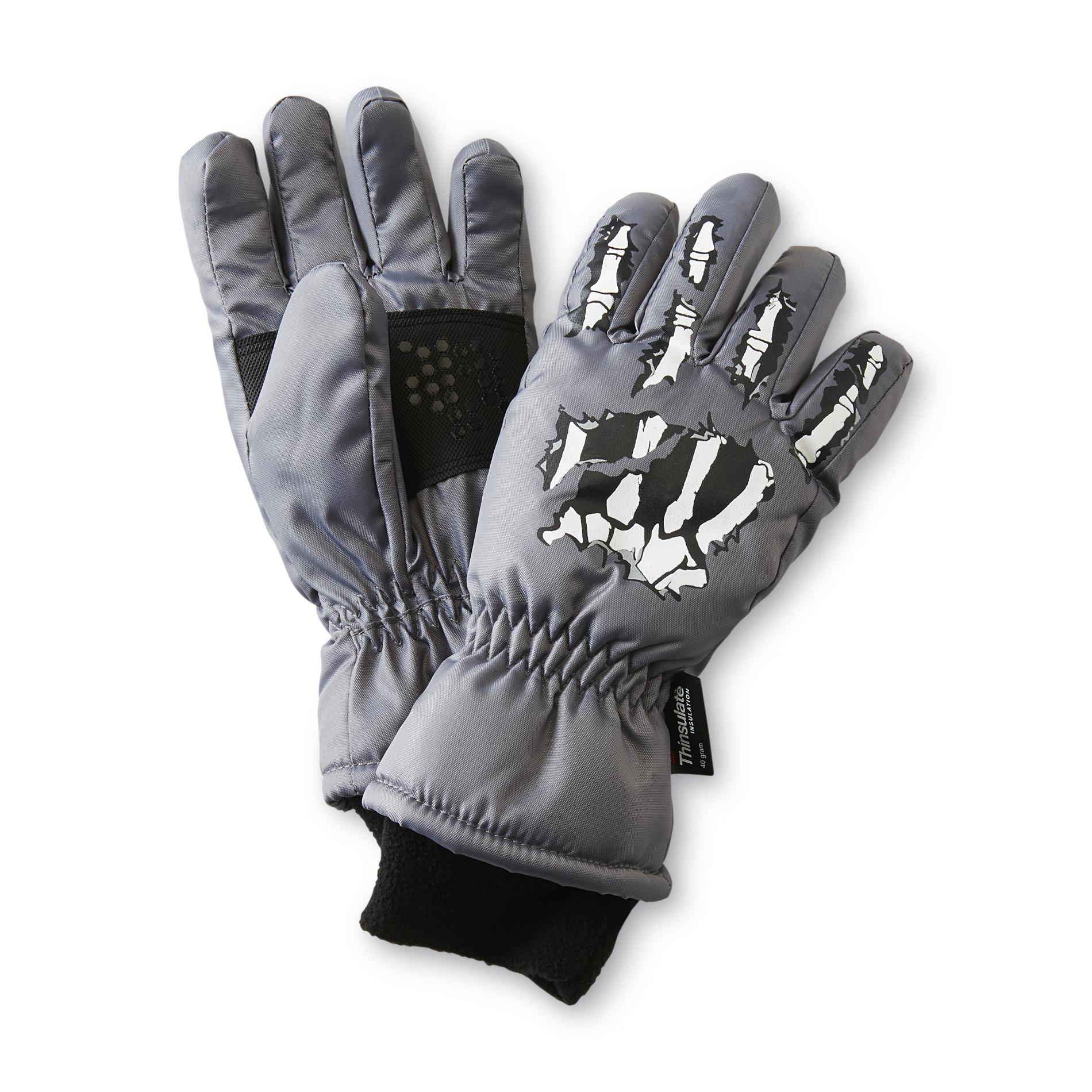 Canyon River Blues Boy's Winter Gloves - Skeleton