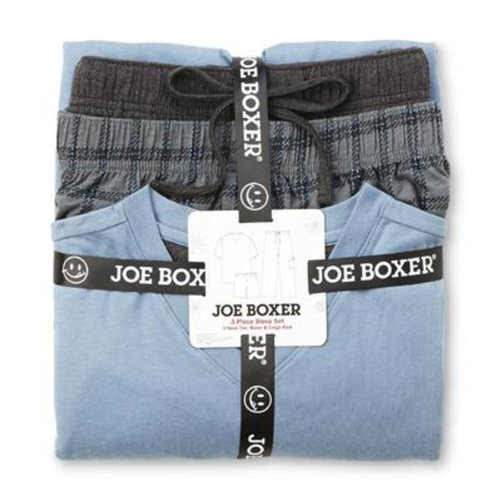 Joe Boxer Men's 3-Piece Pajama Set - Plaid