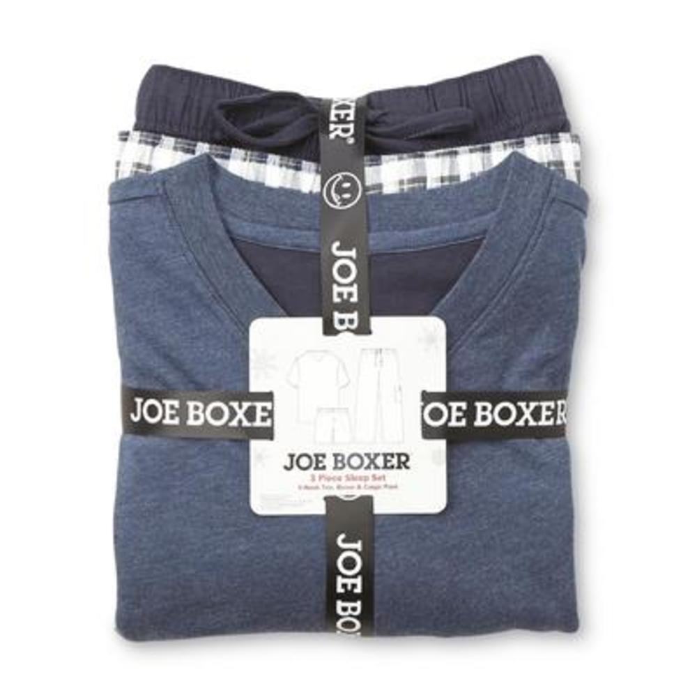 Joe Boxer Men's 3-Piece Pajama Set - Plaid