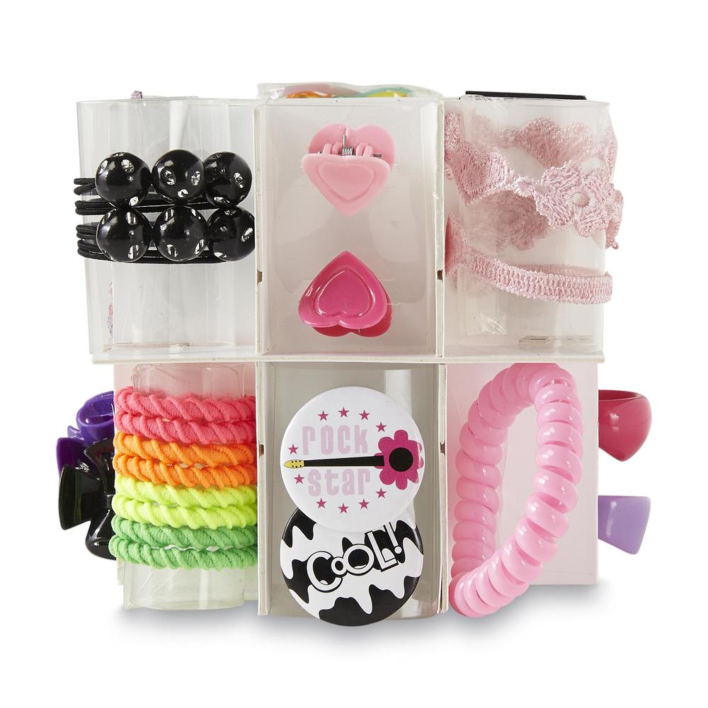 Joe Boxer Girl's 150-Piece Hair Accessory & Jewelry Collection