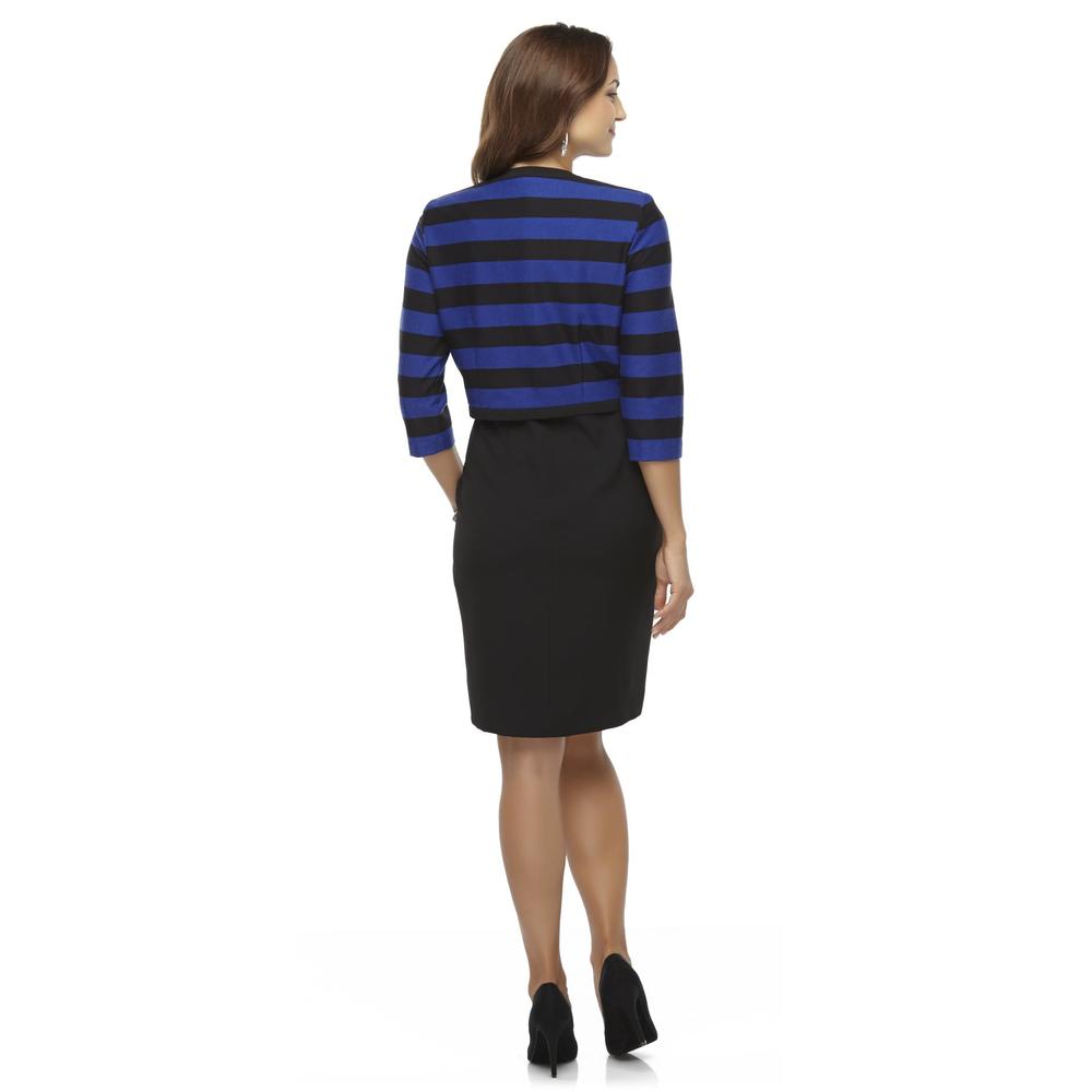 Covington Women's Shift Dress & Jacket - Striped