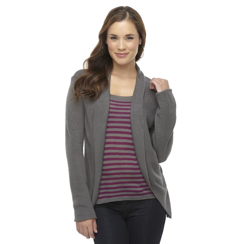 Canyon River Blues Women's Layered-Look Sweater Top - Striped