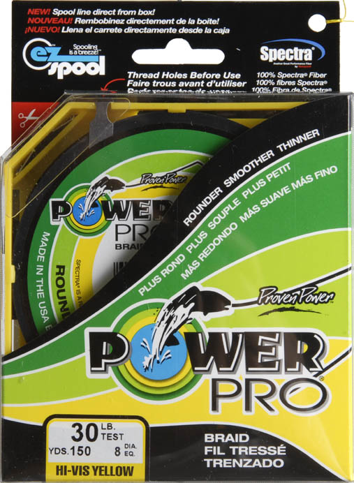 Power Pro Braided Line Yellow 150 yds. 30 lb. Test