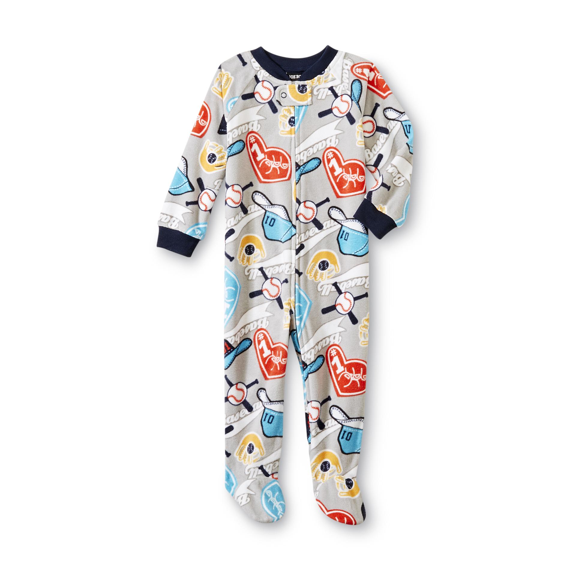 Joe Boxer Infant & Toddler Boy's Fleece Sleeper Pajamas - Baseball