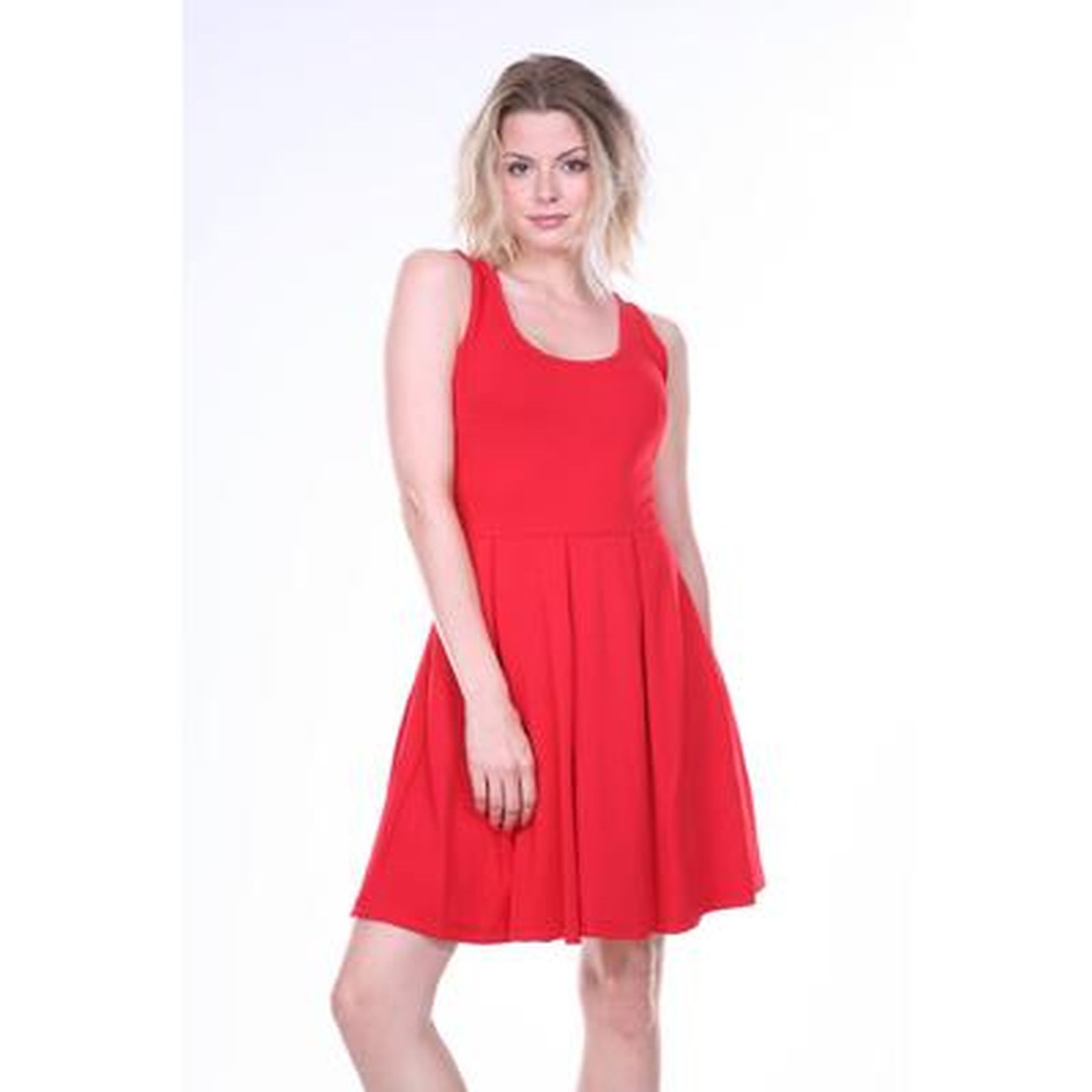 White Mark Fit and Flare Dress