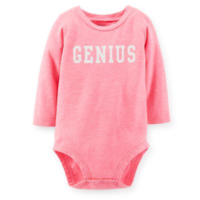 Carter's Newborn & Infant Girl's Graphic Bodysuit - Genius