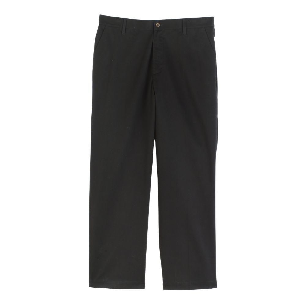 Basic Editions Men's Wrinkle Resistant Flat Front Pants