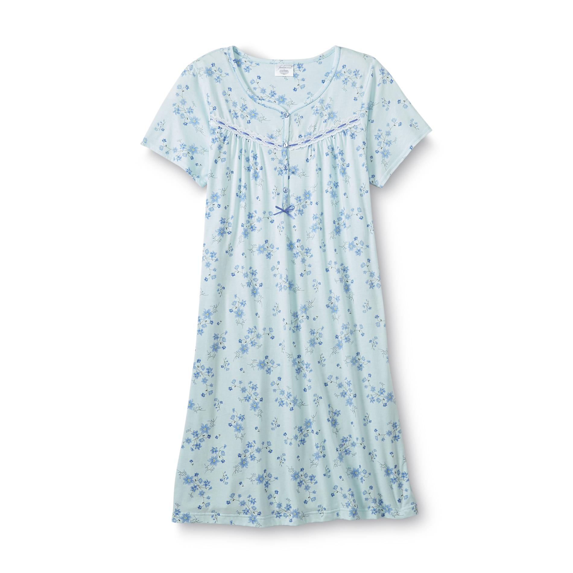 Fundamentals Women's ShortSleeve Nightgown Floral