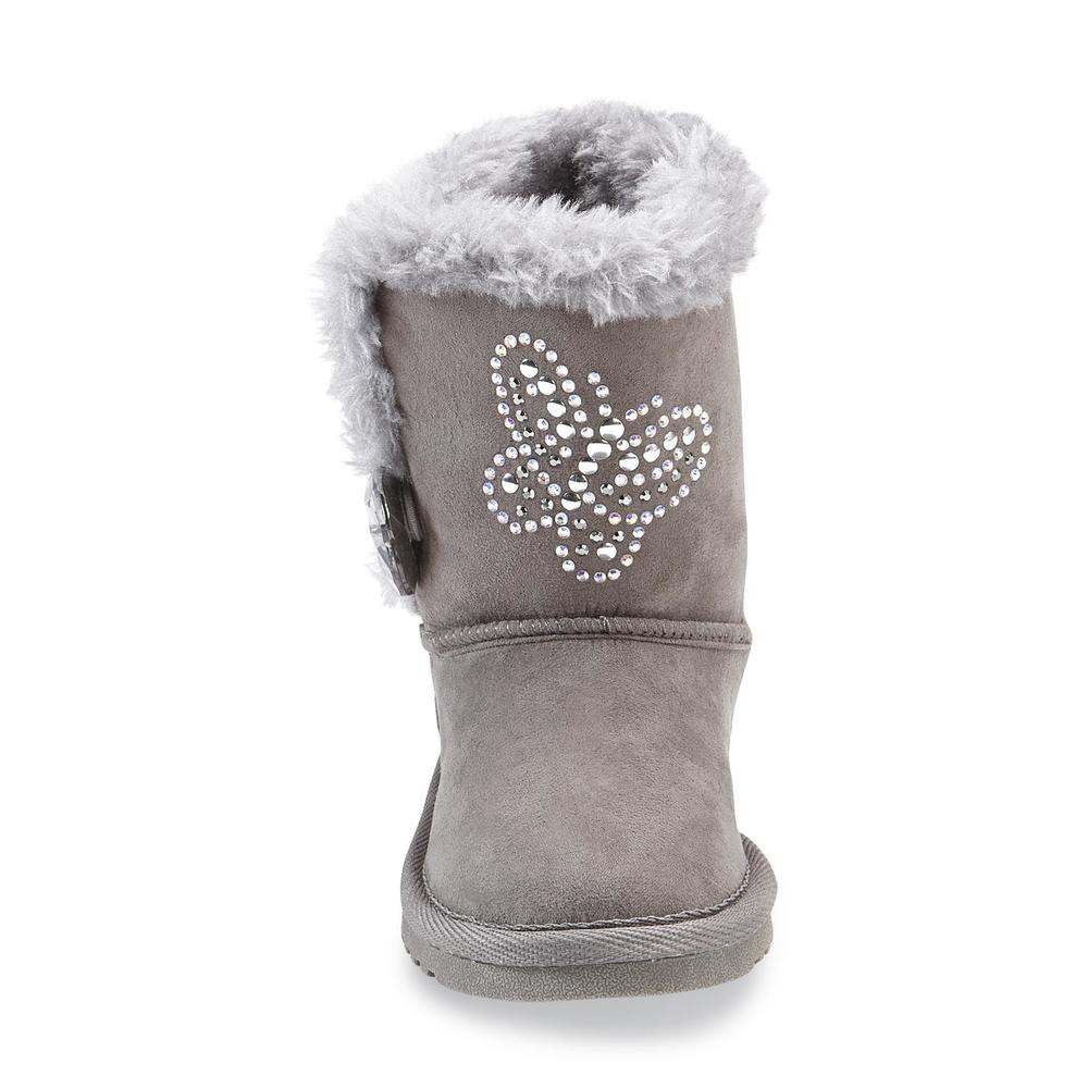Piper & Blue Girls' Aany Gray 5-Inch Winter Boot