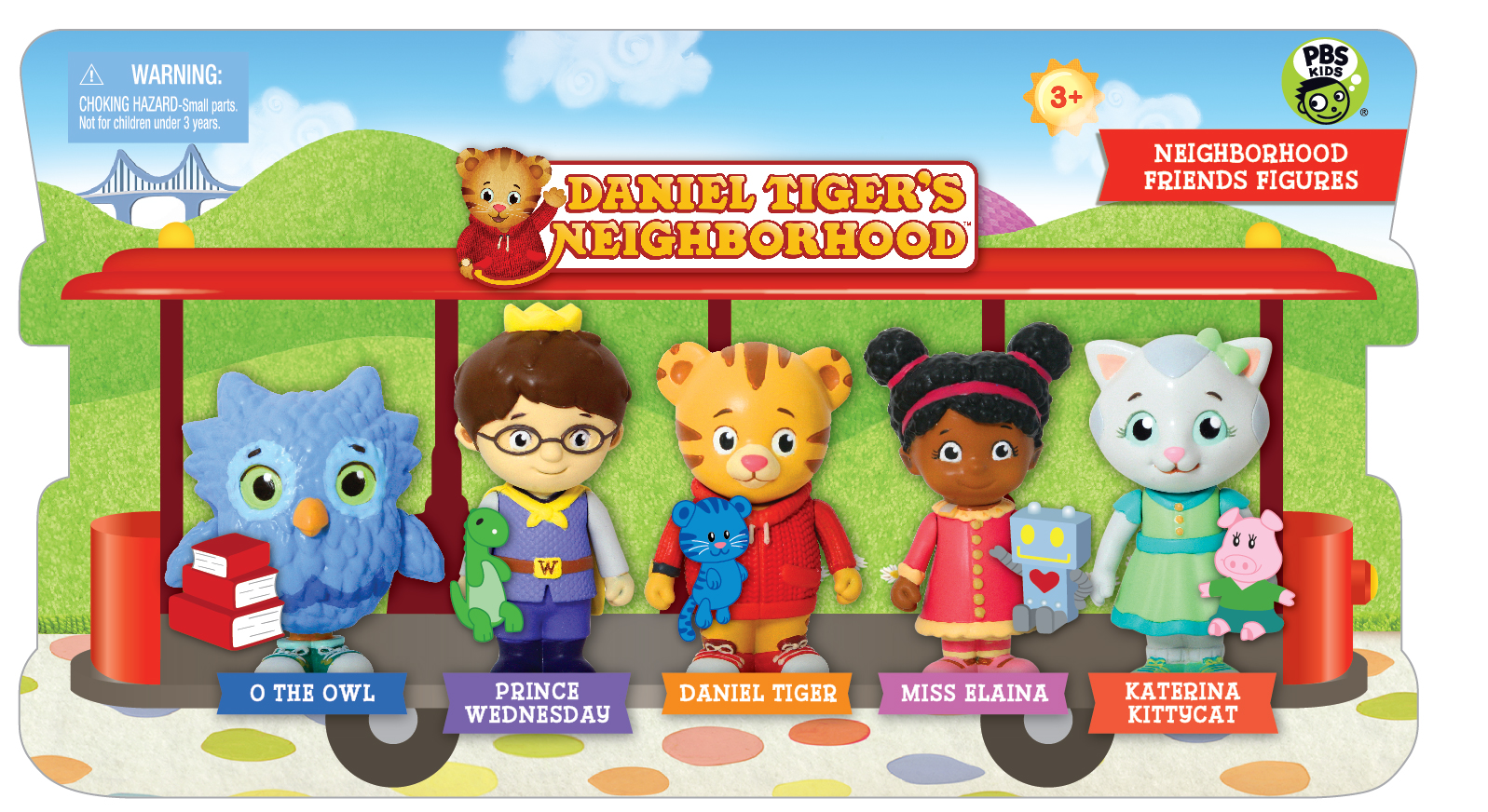 PBS Kids Daniel Tigers Neighborhood Friends Figures (5 Pack)   Toys