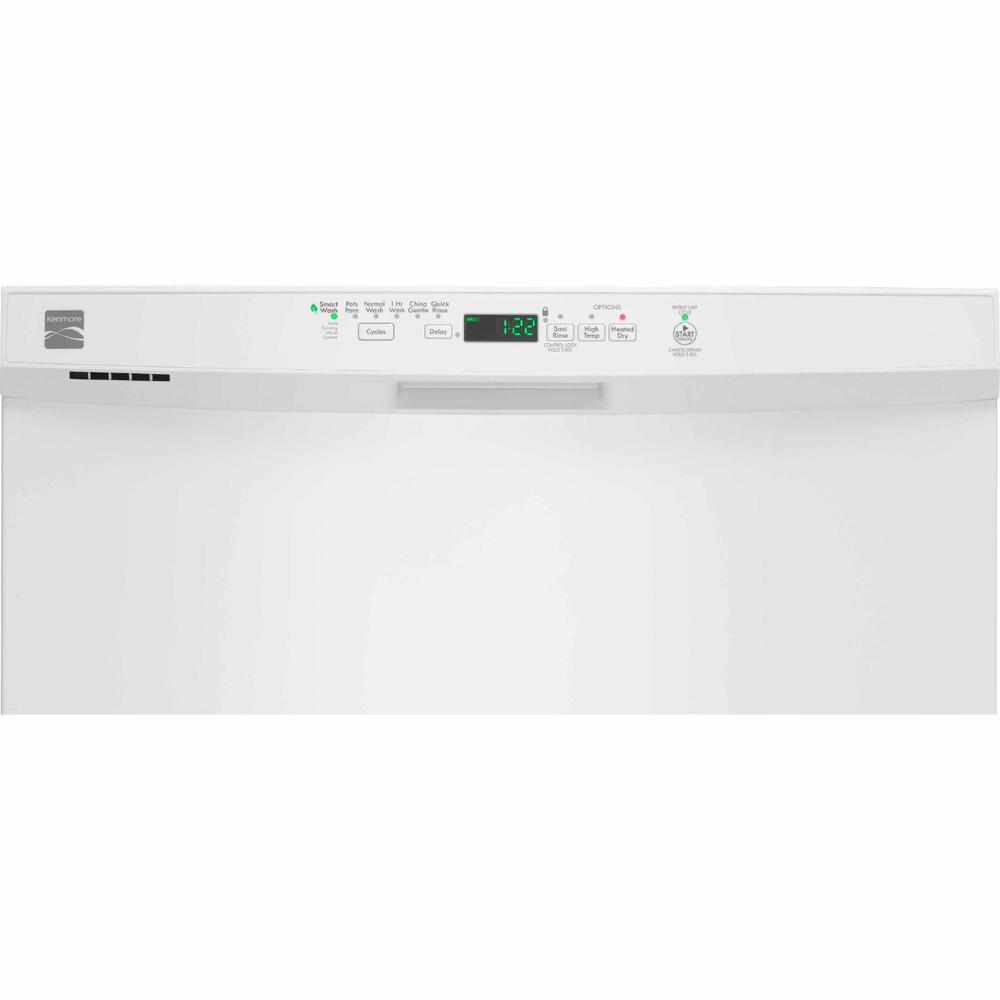 Kenmore 13092  24" Built-In Dishwasher w/ PowerWave Spray Arm - White