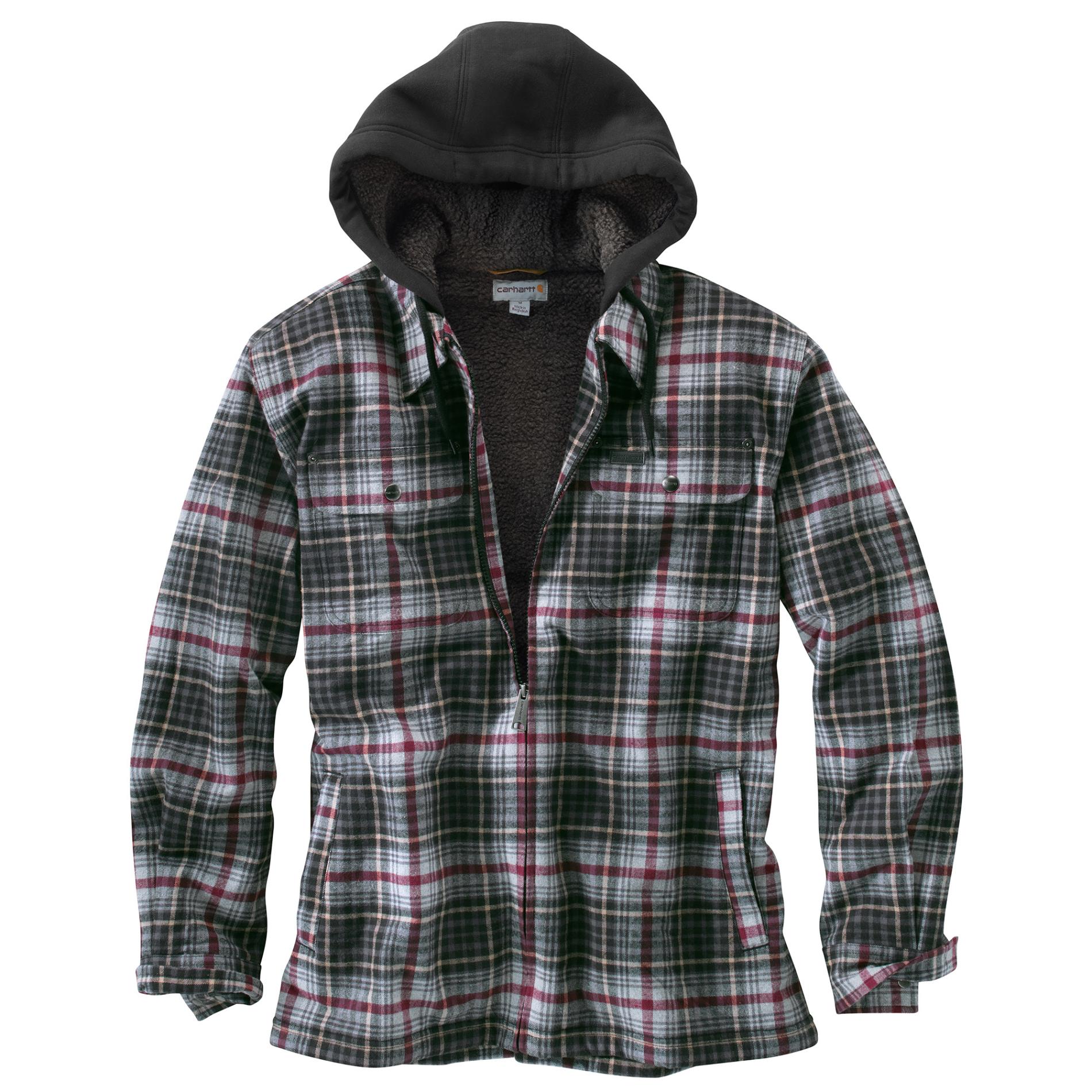 UPC 886859583952 - Men's Hooded Flannel Shirt Jacket | upcitemdb.com