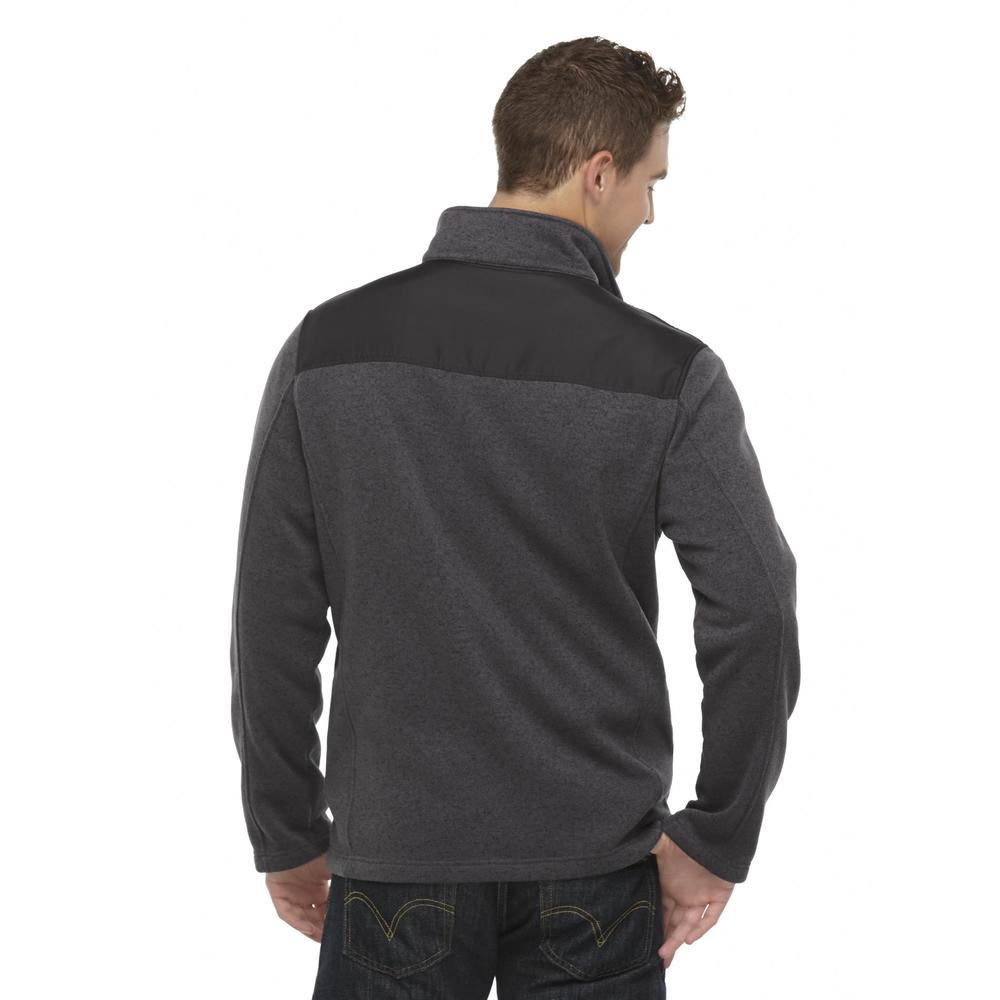 Athletech Men's Sweater Knit Fleece Jacket