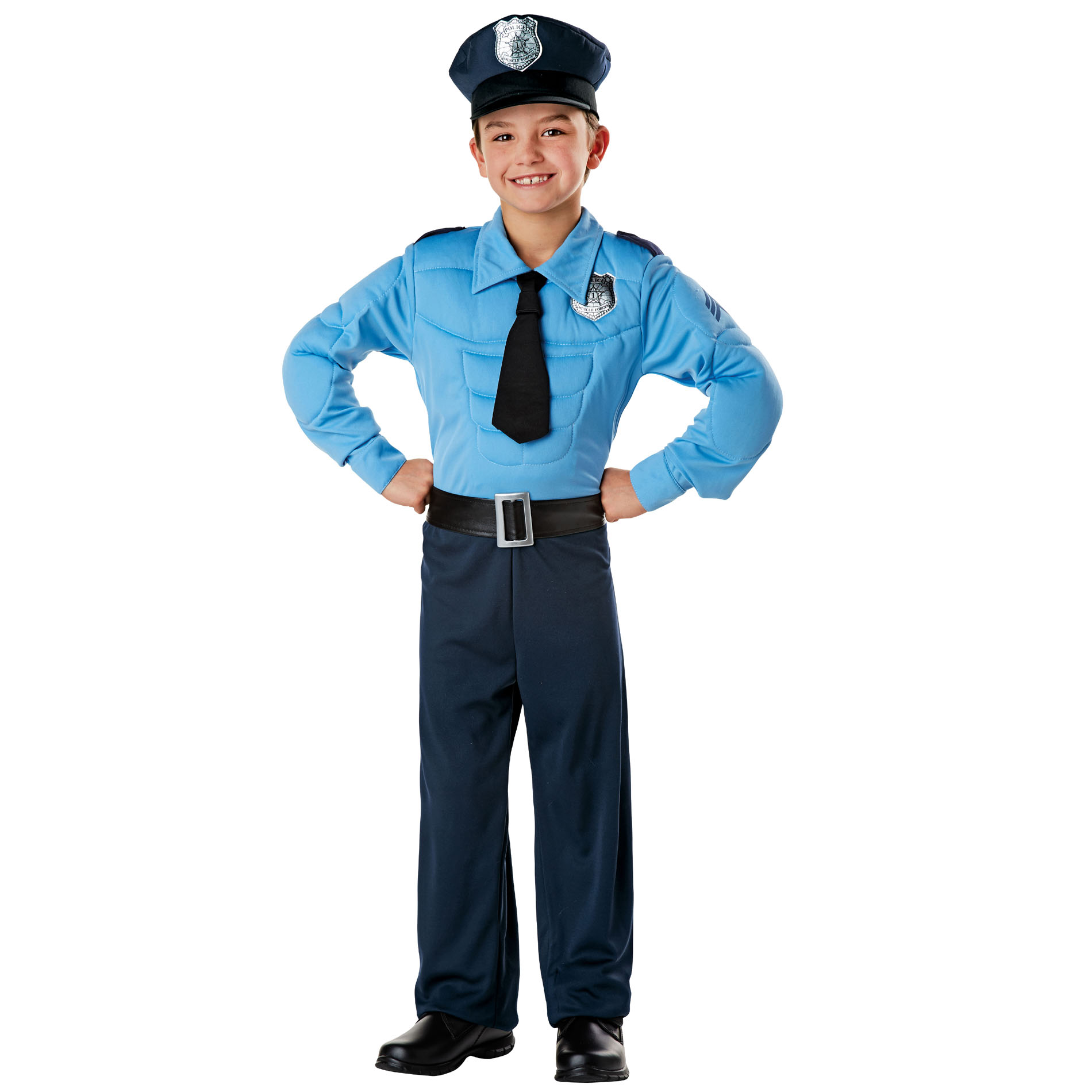 Totally Ghoul Boys' Muscle Policeman Halloween Costume