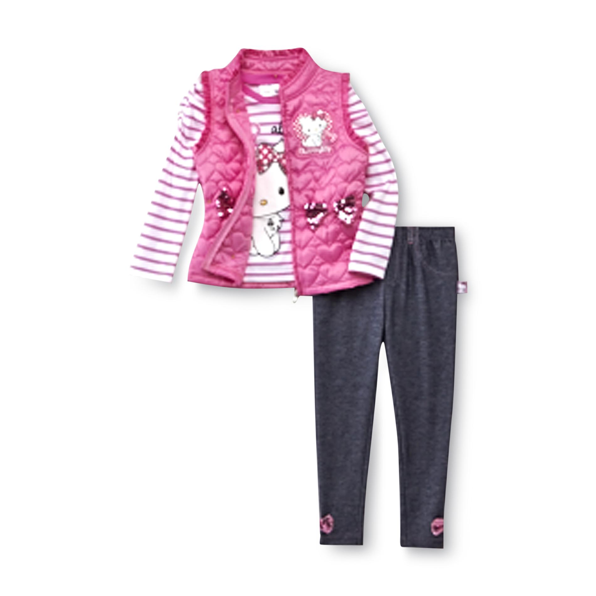 Sanrio Charmmykitty Infant & Toddler Girl's Vest  Top & Jeggings