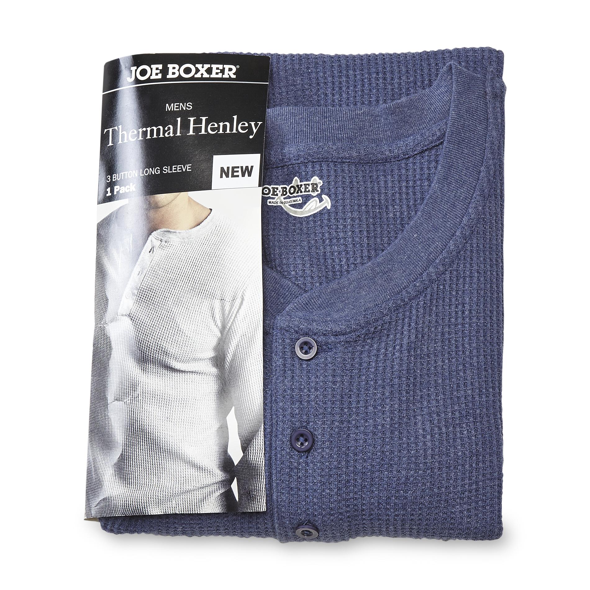 Joe Boxer Men's Big & Tall Thermal Henley Shirt
