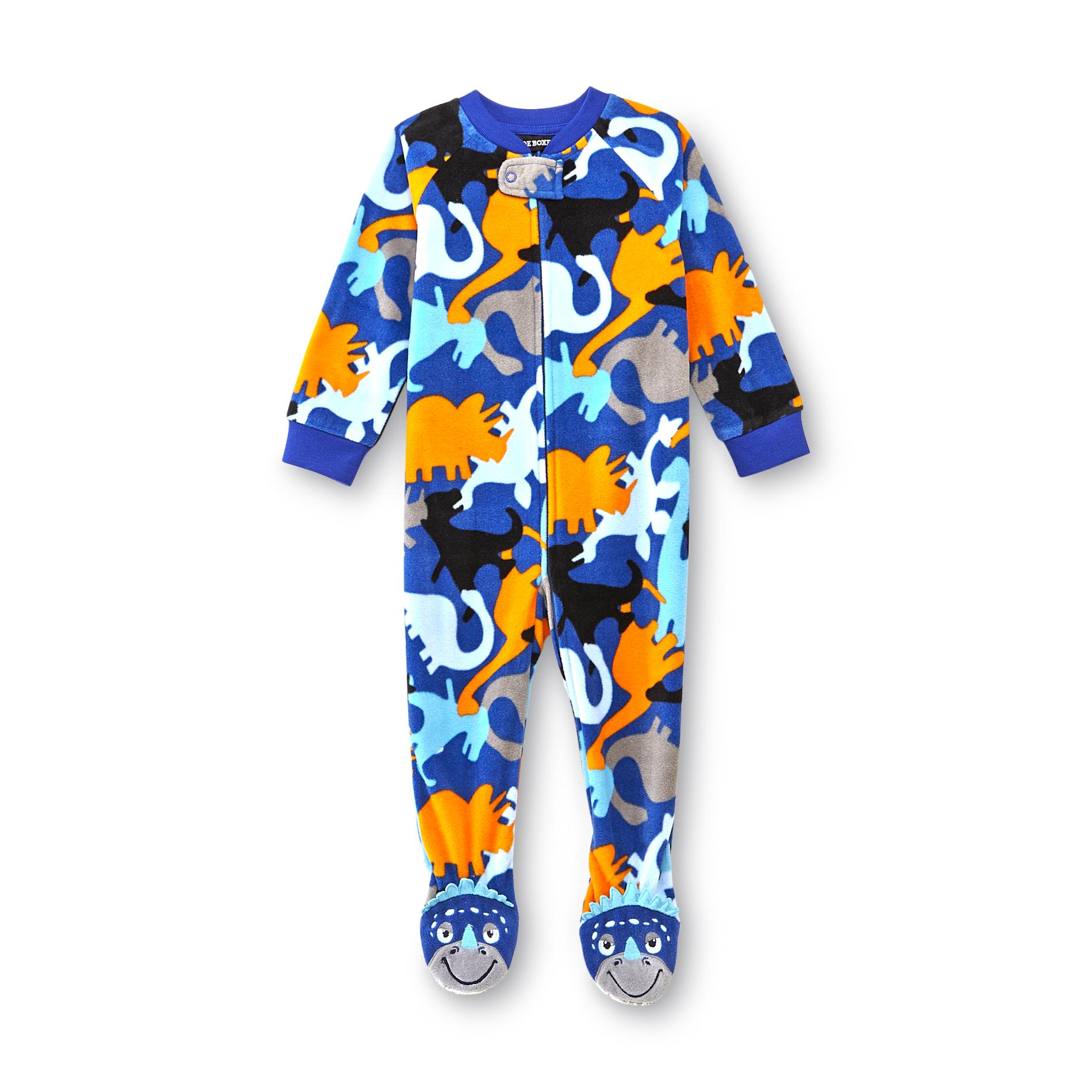 Joe Boxer Infant & Toddler Boy's Fleece Footed Sleeper Pajamas - Dinosaur