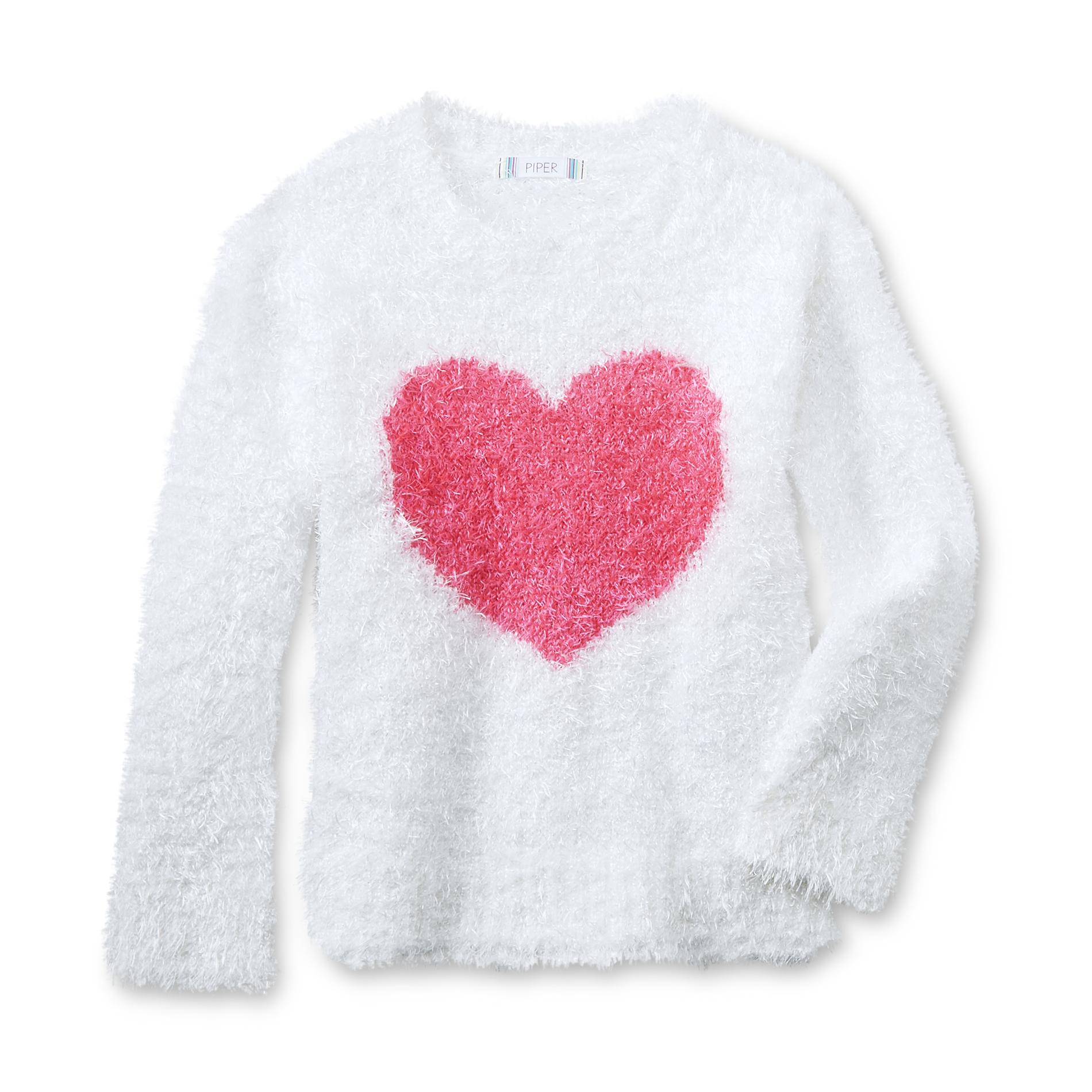 Piper Girl's Novelty Sweater - Heart