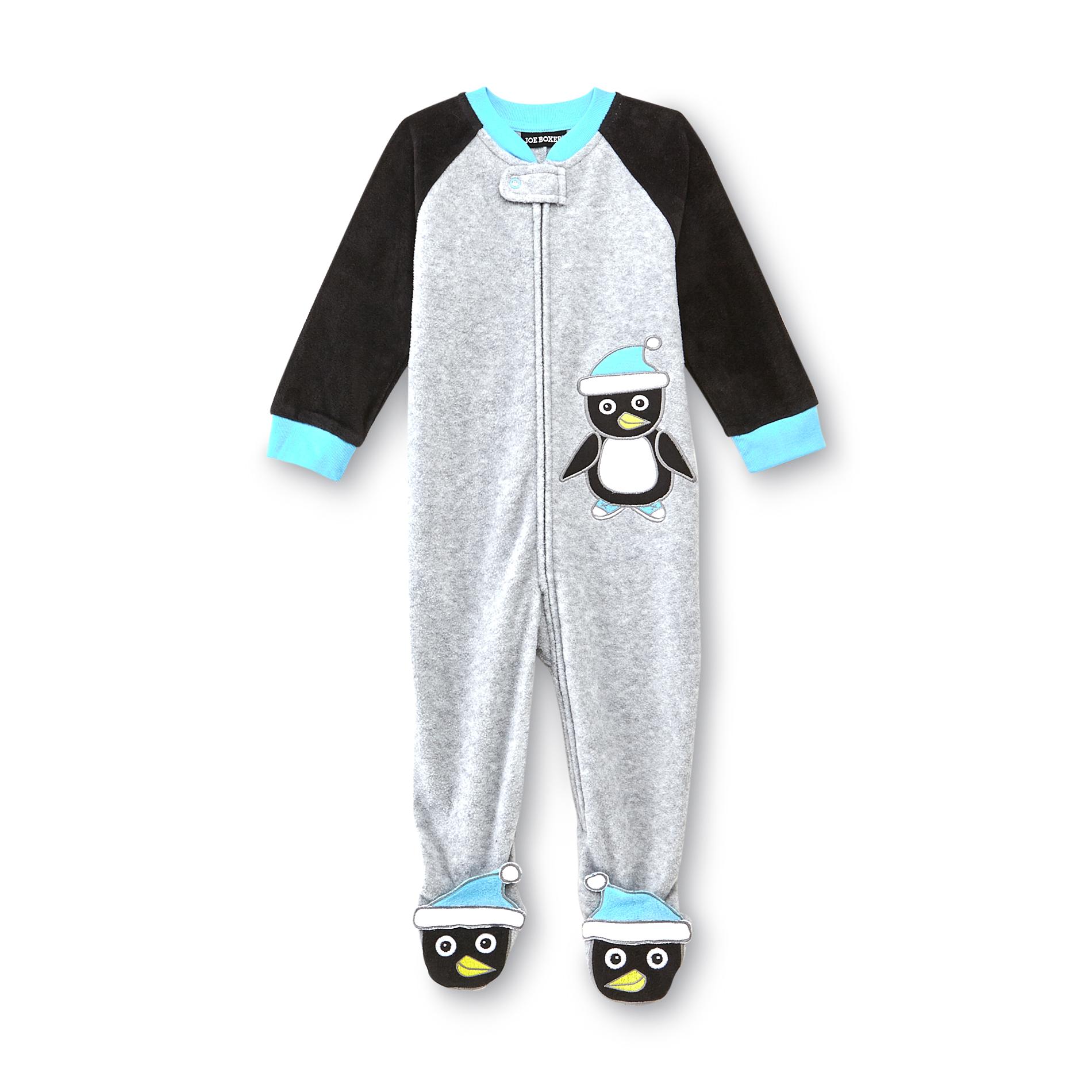 Joe Boxer Infant & Toddler Boy's Fleece Footed Sleeper Pajamas - Penguin