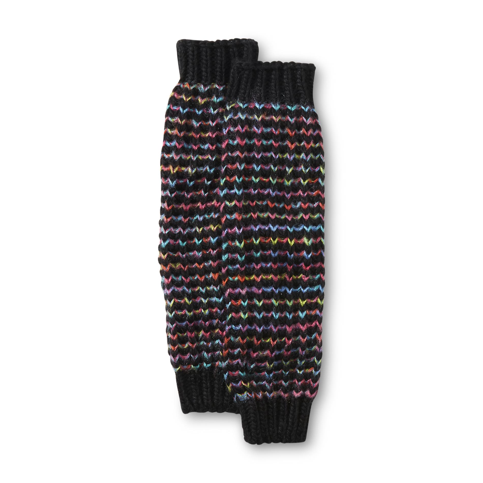 Joe Boxer Women's Leg Warmers - Ribbed Knit Stripes