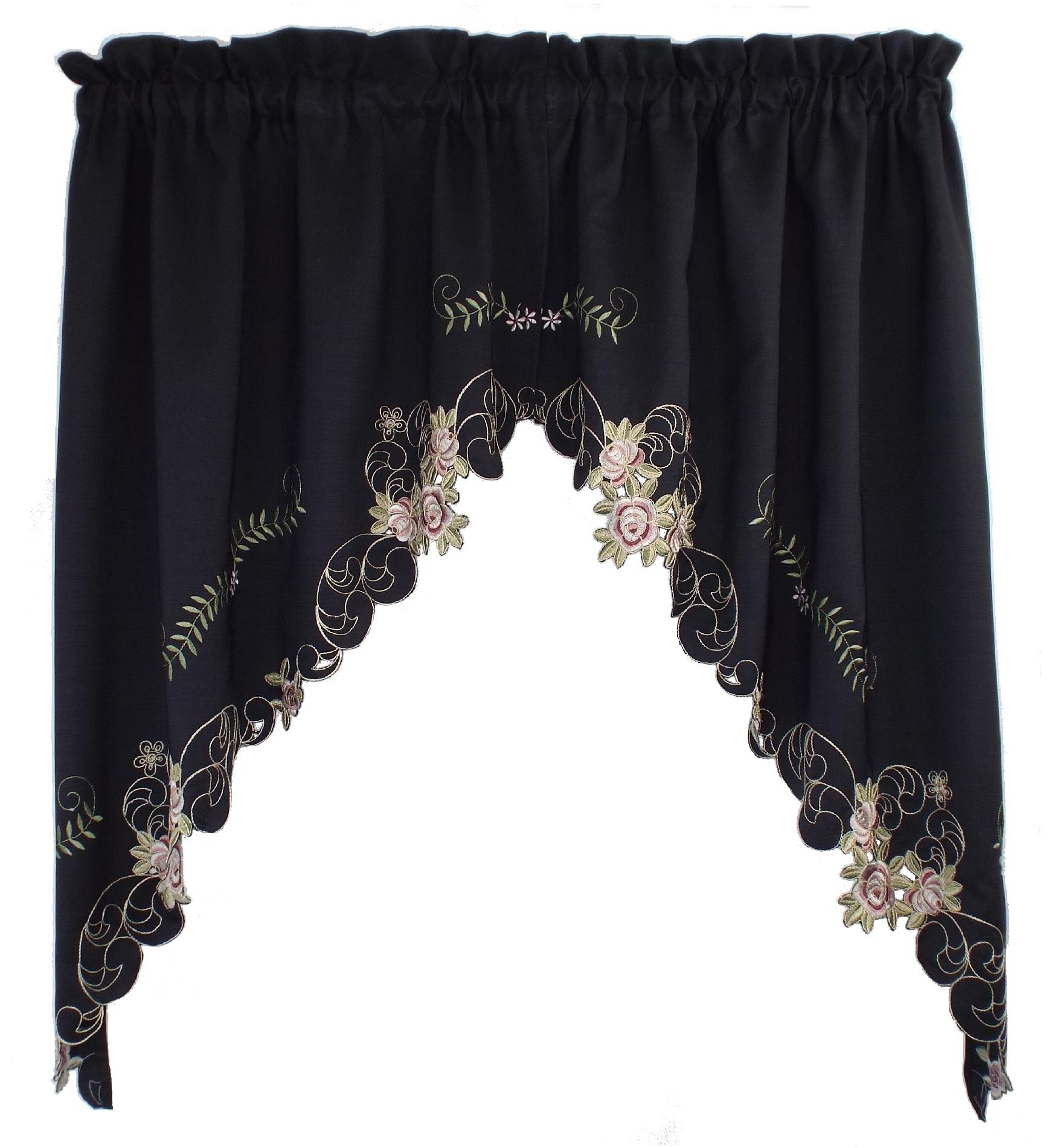 Black Valances Scarves Kmart