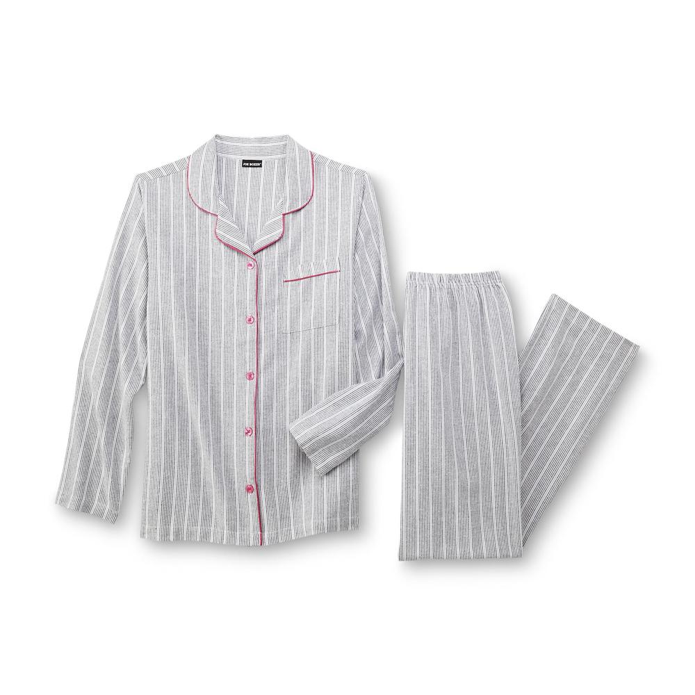 Joe Boxer Women's Striped Flannel Pajamas