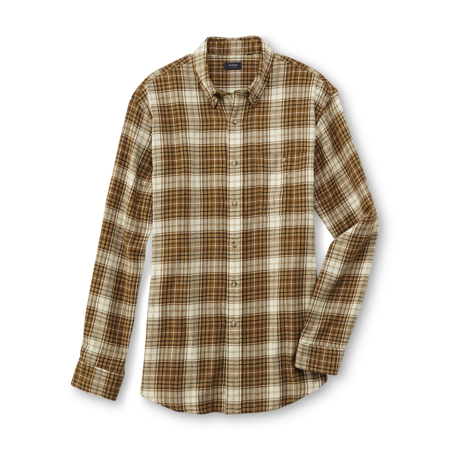 Arrow Men's Button-Front Flannel Shirt - Plaid