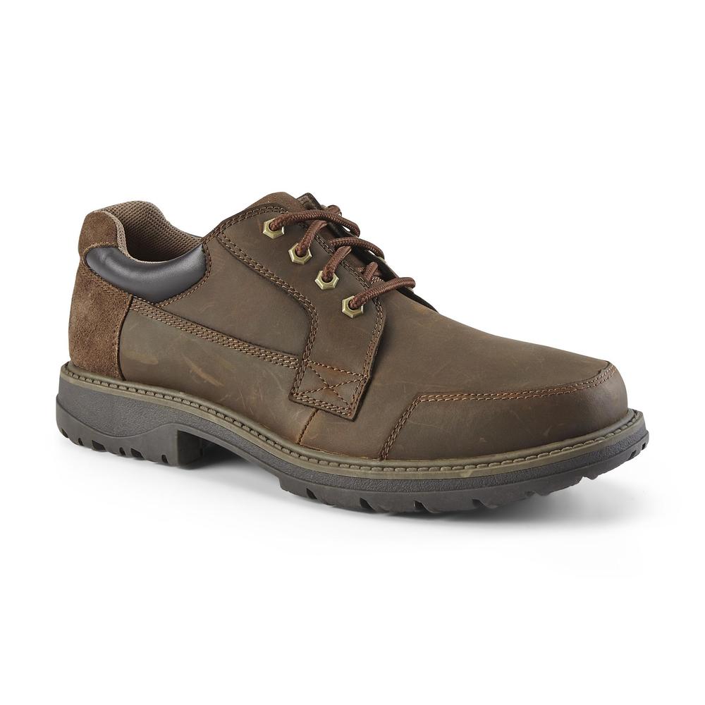 Thom McAn Men's Gus Leather Casual Oxford Shoe - Brown