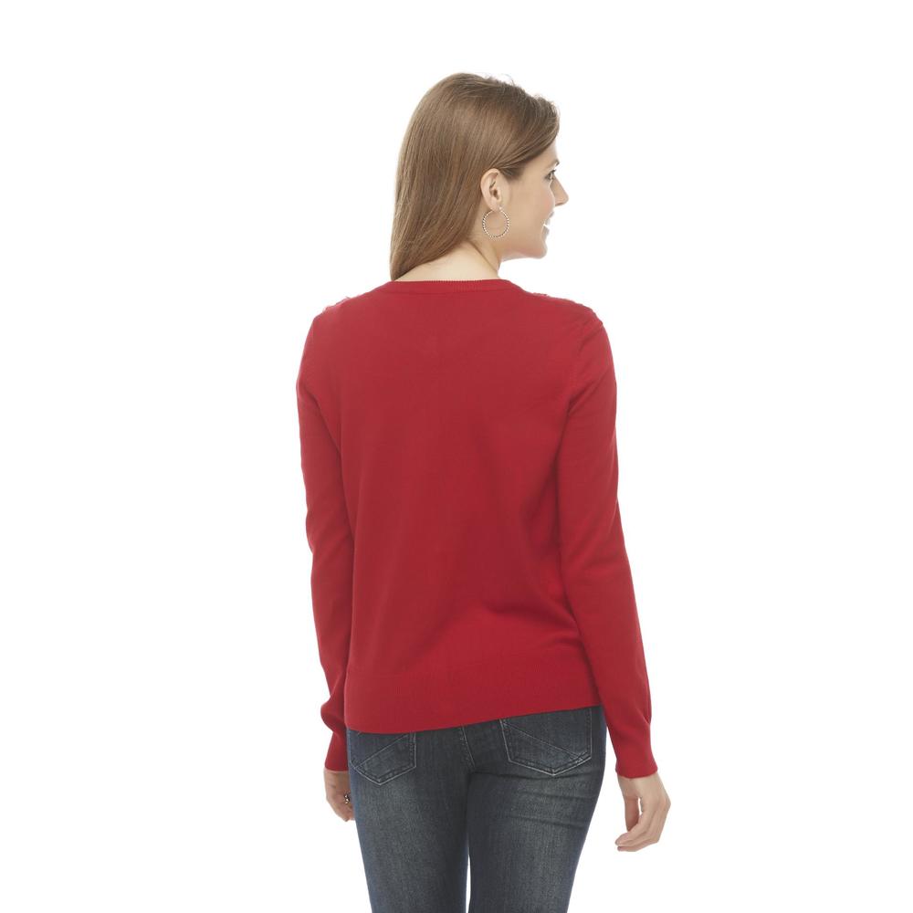 Covington Women's Textured Cardigan Sweater - Floral