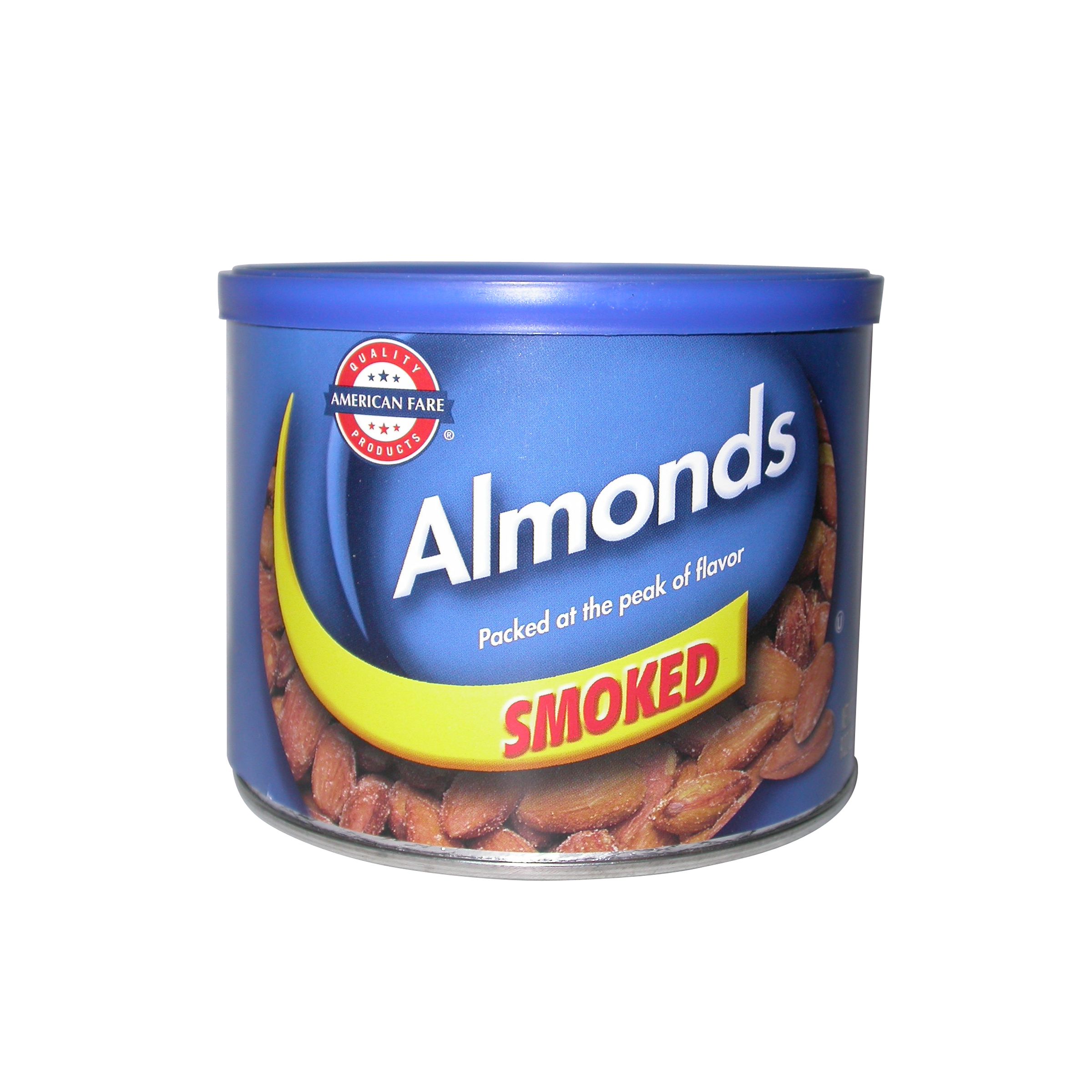 American Fare Smoked Almonds 9 Ounce Can