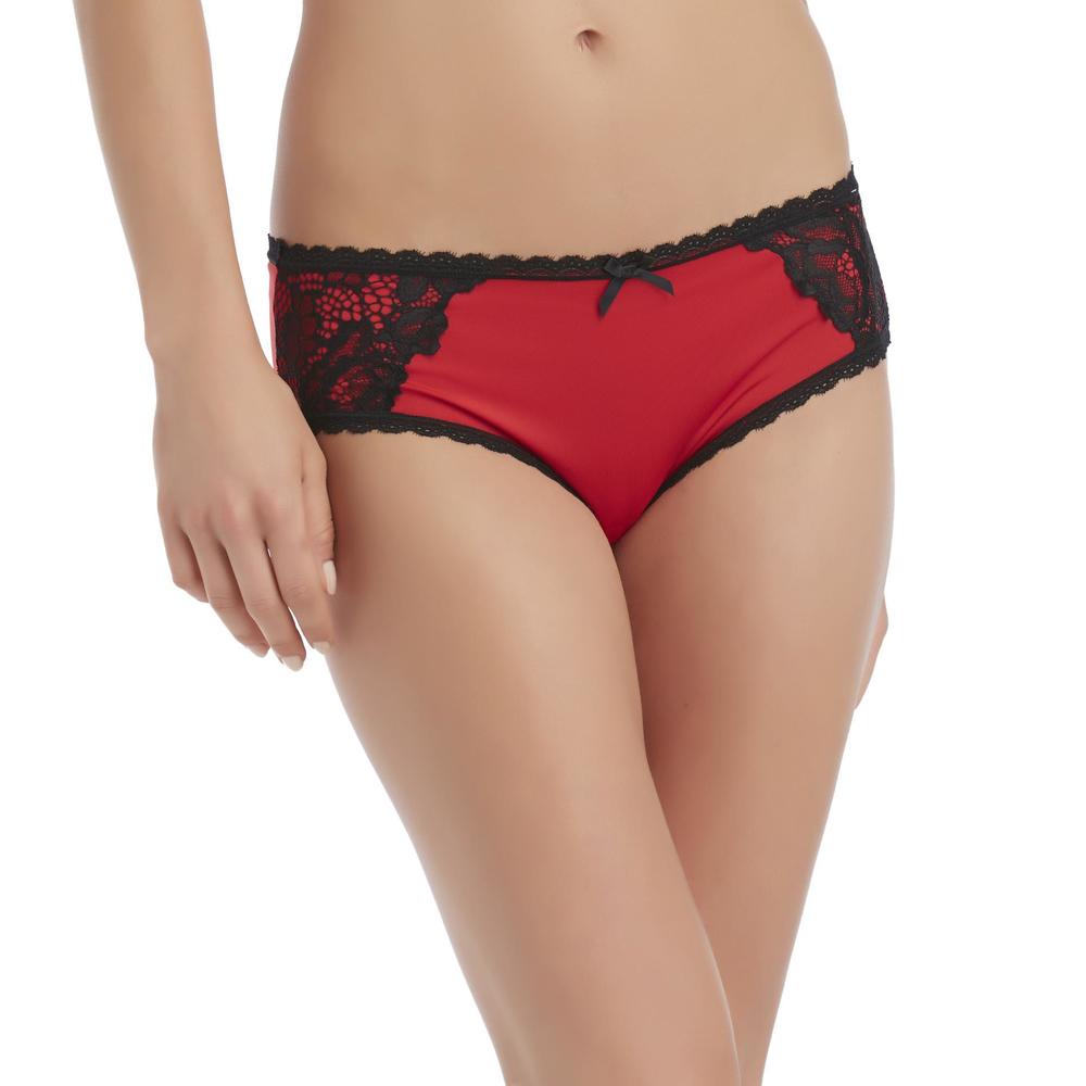 Jaclyn Smith Women's Lace-Trimmed Hipster Panty