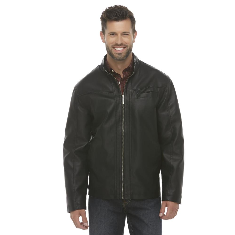Covington Men's Simulated Leather Moto Jacket