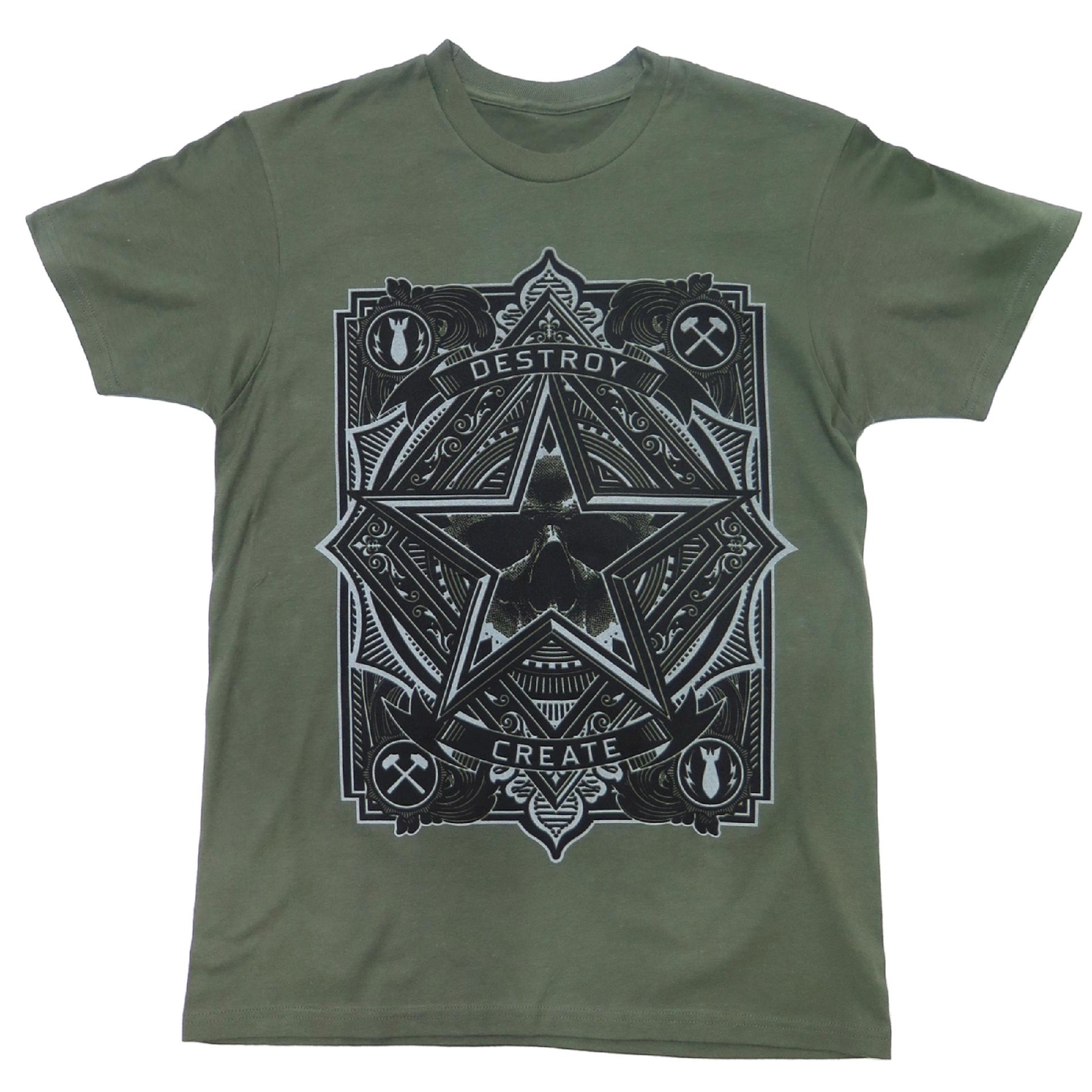 Jerry Leigh Men's Graphic T-Shirt - Star Skull