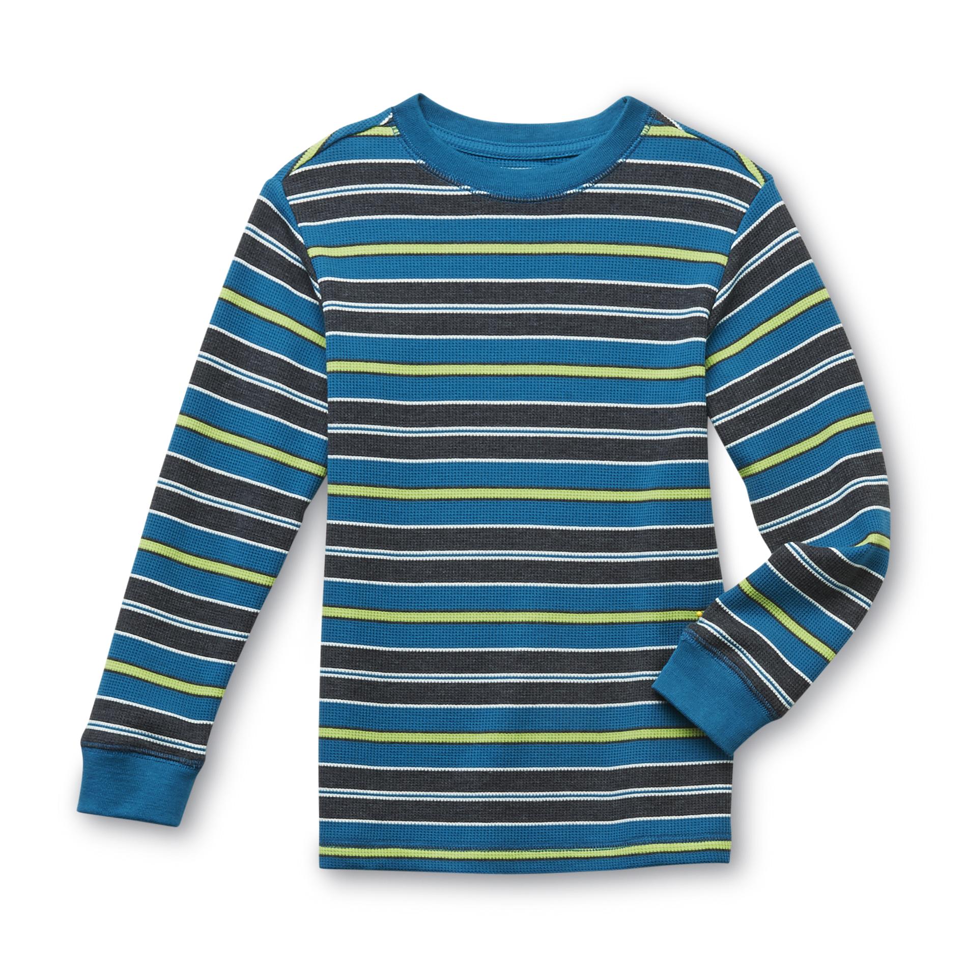 Toughskins Boy's Long-Sleeve Thermal T-Shirt - Striped