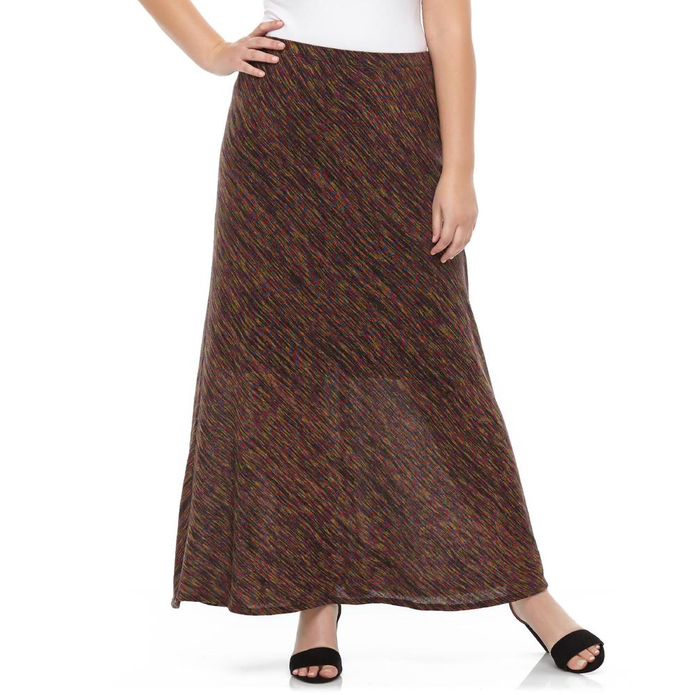 Covington Women's Plus Maxi Skirt - Space Dyed