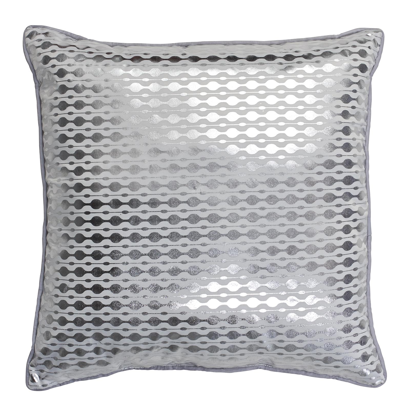 Kardashian Kollection White Hot Decorative Pillow - Metallic