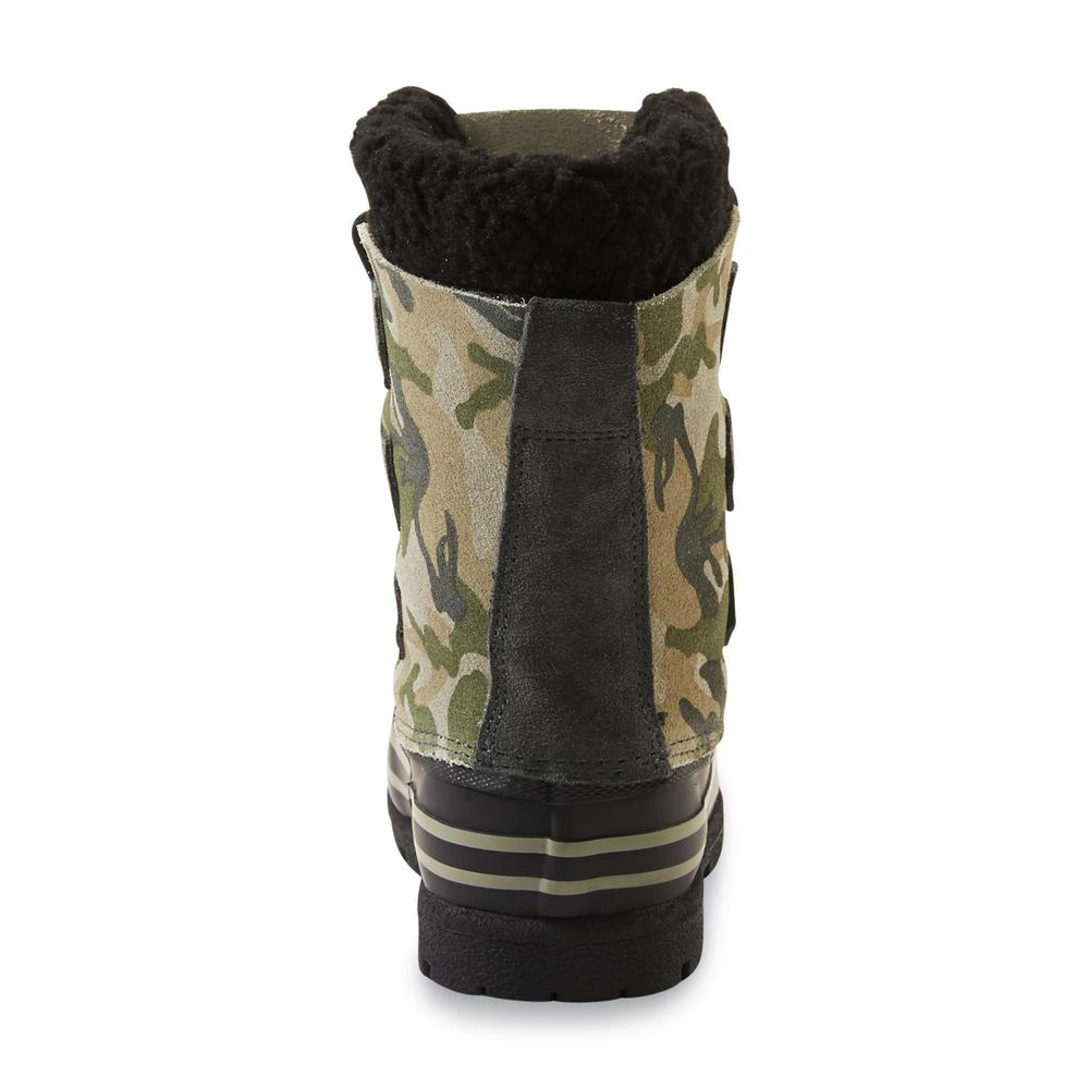 Skechers Boy's Quell 8" Camouflage Winter Snow Boot
