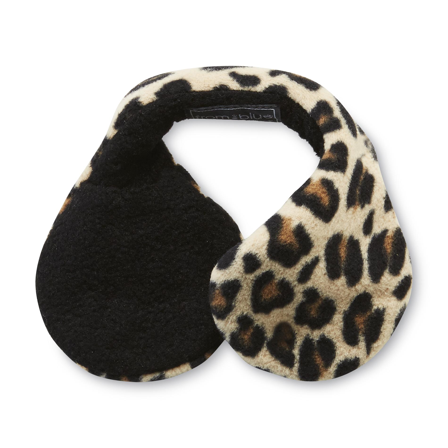 From The Blue Women's Wraparound Ear Warmers Leopard Print