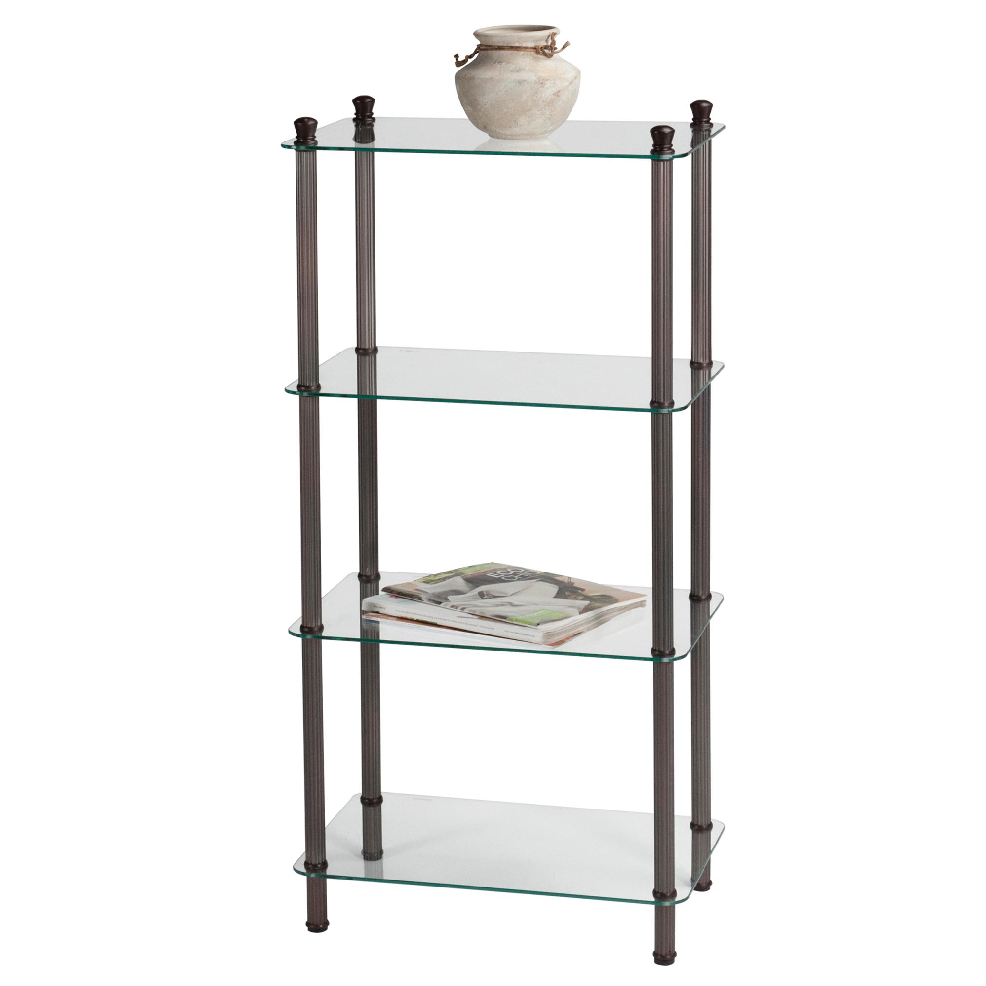 Creative Ware Home L Etagere 4 Shelf Wide Tower