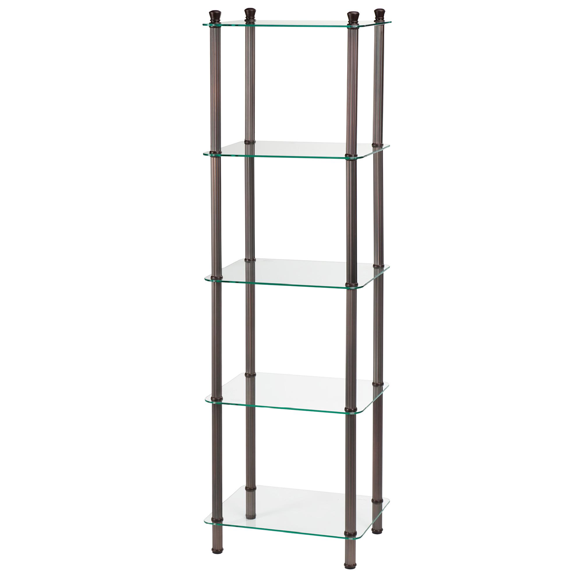 Creative Ware Home 5 Shelf Tower L'etagere, Brown Creative Ware Home 5 Shelf Tower L'etagere, Brown